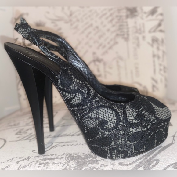 Sexy Monro Lace Giuseppe Zanotti Peep toe stiletto - Picture 5 of 16